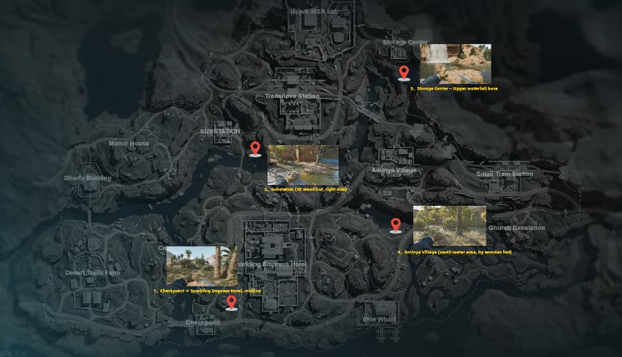 Forest Locations map