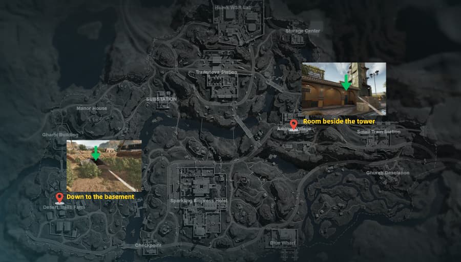 Forest Locations map